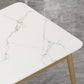 White Rectangle Dining Table Traditional Luxury Dining Table with Metal Base Clearhalo 'Dining Tables & Seating' 'Dining Tables' 'dining_table' 'furn' 'furn_dining_table' 'Furniture' 'furniture_dining_table' 'Kitchen & Dining Furniture' 'kitchen' 'kitchen_dining_table' 1200x1200_db73169c-5c66-4617-80af-e6016a506b35