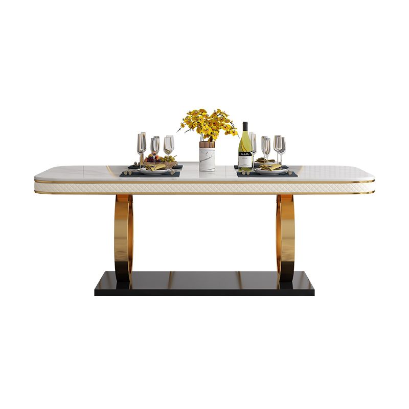 Modern 1/2/5/7 Pieces Dining Set Marble Dining Table with Leather Chairs Clearhalo 'Dining Room Sets' 'Dining Tables & Seating' 'dining_room_set' 'furn' 'furn_dining_room_set' 'Furniture' 'furniture_dining_room_set' 'Kitchen & Dining Furniture' 'kitchen&dining_furn' 'kitchen' 1200x1200_db73d482-9daf-40d6-8a15-a212fbe33c3d