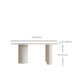 Contemporary Free Form Dining Table White Stone Top Table for Home Clearhalo 'Dining Tables & Seating' 'Dining Tables' 'dining_table' 'furn' 'furn_dining_table' 'Furniture' 'Kitchen & Dining Furniture' 1200x1200_db75601b-df8f-402b-9c12-a48c79b562dc