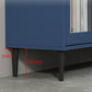 Mueble para TV con almacenamiento cerrado escandinavo Mueble para TV de madera sintética con 4 puertas