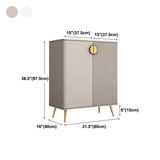 Gabinete paralero de la sala de estar de madera Glam Credenza con almacenamiento y cajones