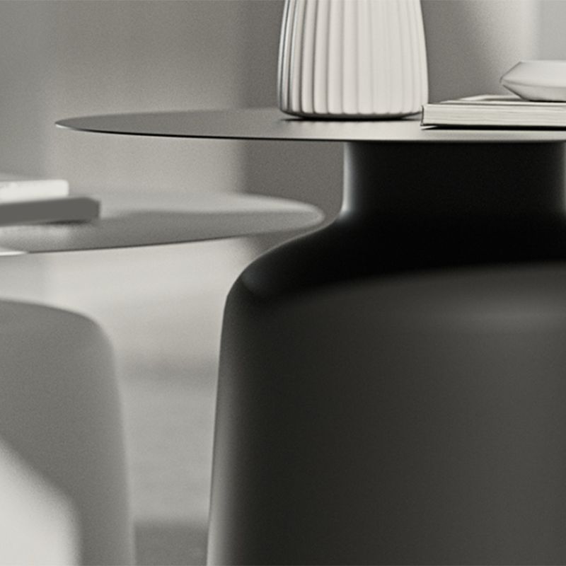 16.5"/17.7" Tall Mid-Century Round Top Side Table Metal Pedestal End Table Clearhalo 'Coffee & Accent Tables' 'End & Side Tables' 'end_side_tables' 'furn' 'furn_end_side_tables' 'Furniture' 'Living Room Furniture' 1200x1200_db773fbd-a2af-4ec9-ac24-4e4beef8bc79