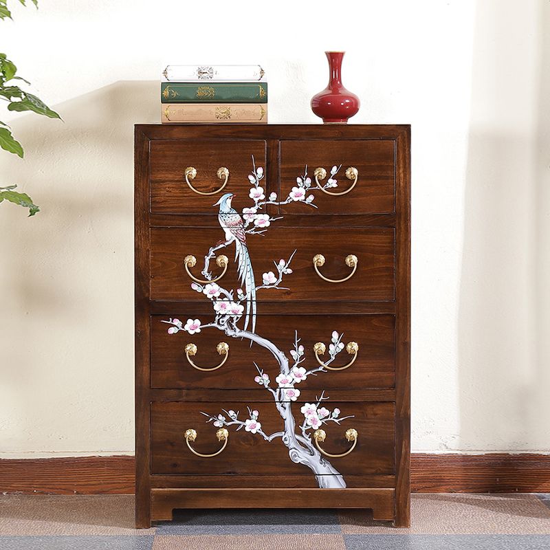 Mid Century Modern Square Accent Cabinet Antique Finish Cabinet With Doors Clearhalo 'Cabinets & Chests' 'cabinets_chests' 'furn' 'furn_cabinets_chests' 'Furniture' 'Living Room Furniture' 1200x1200_db795501-060c-434e-b117-cd659a908094