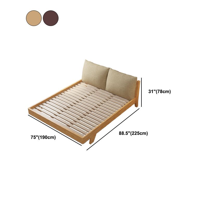 Contemporary Wood Panel Standard Bed with Rectangular Headboard Clearhalo 'Bedroom Furniture' 'Beds' 'furn' 'furn_beds' 'Furniture' 1200x1200_db7967f4-dde0-44ac-b1be-6ee68e924d29