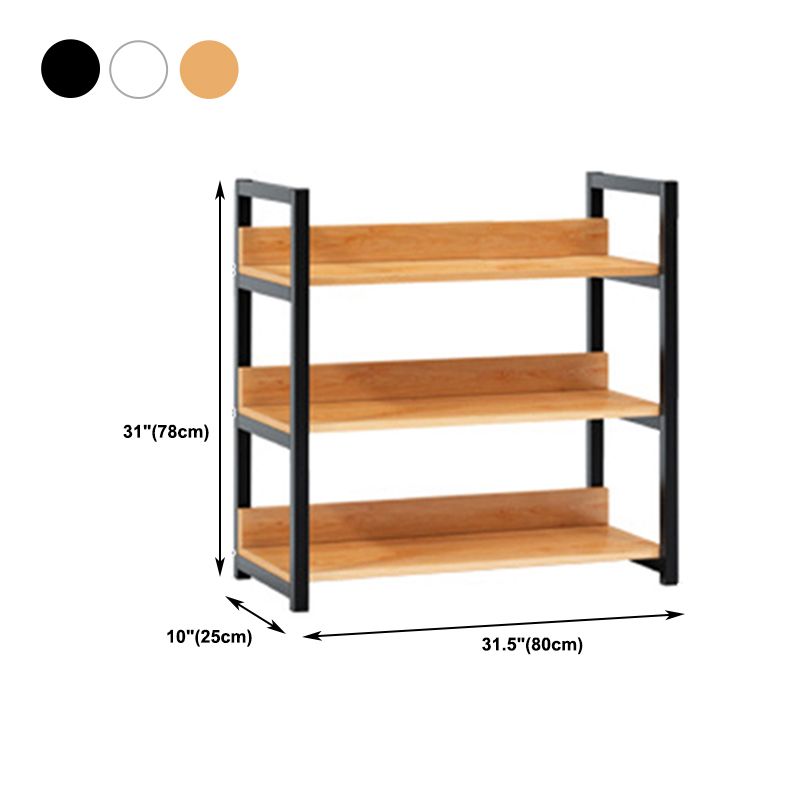 Offenes Metall -Holzbuchhandel Modern Home Wohnzimmer Bücherregal