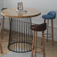 Nordic Simple Barstool Steel Frame Barhocker für Coffeeshop