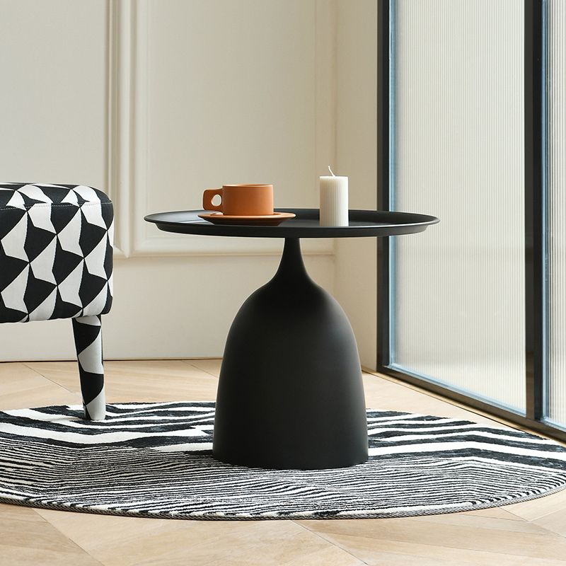 Mid-Century Modern Iron Coffee Table Pedestal Coffee Cocktail Table for Living Room Clearhalo 'Coffee & Accent Tables' 'Coffee Tables' 'coffee_tables' 'furn' 'furn_coffee_tables' 'Furniture' 'Living Room Furniture' 1200x1200_db7ddcce-8650-4b2b-b1f9-25642384f70d