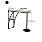 Glam Style 41.3"H Bar Table Faux Marble White Top Specialty Bistro Table Clearhalo 'Bar Furniture' 'Bar Tables' 'bar_tables' 'furn' 'furn_bar_tables' 'Furniture' 'furniture_bar_tables' 'Kitchen & Dining Furniture' 'kitchen&dining_furn' 'kitchen' 1200x1200_db7ea3a8-528b-4207-8681-7c2f23b716bb