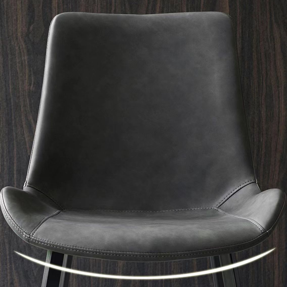 Minimalist Faux Leather Side Chair for Home Solid Back Chair Clearhalo 'Dining Chairs' 'Dining Tables & Seating' 'dining_chair' 'furn' 'furn_dining_chair' 'Furniture' 'furniture_dining_chair' 'Kitchen & Dining Furniture' 1200x1200_db823749-73e9-4c87-9a4d-0872616d1a62