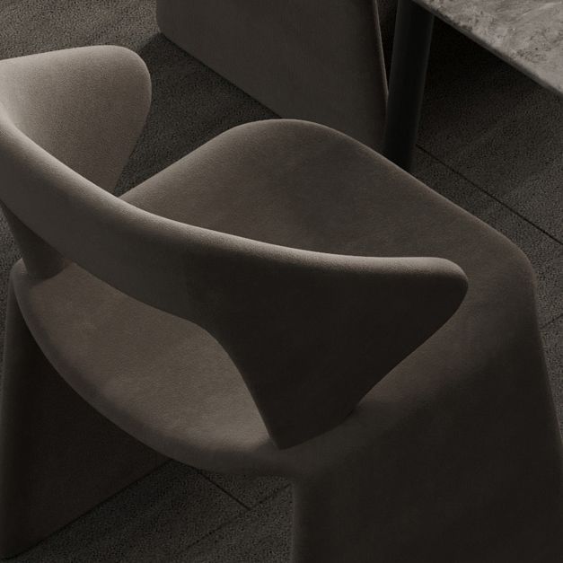 Chaises de restauration et d'accentuation rembourrées et en velours ouvrir en velours pour la maison