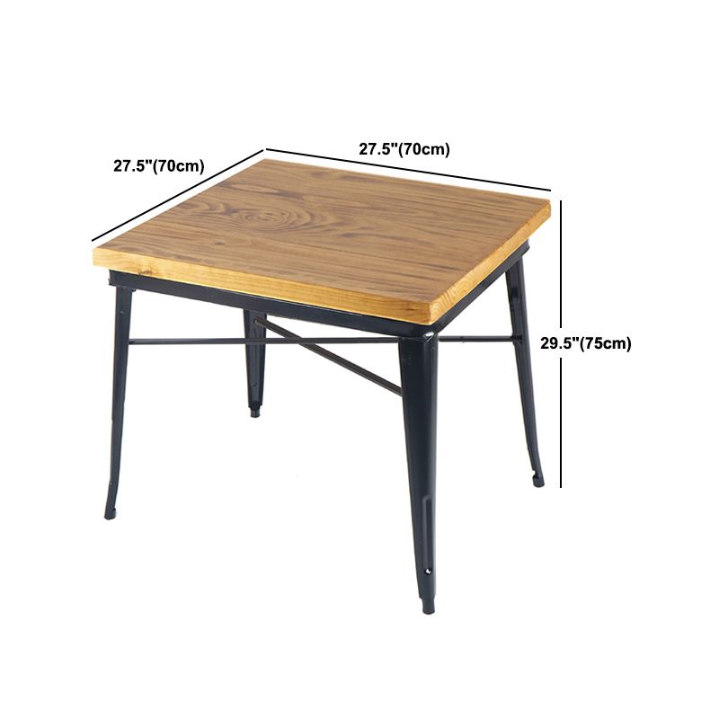 Industrial Dining Chairs Set 1/2/5 Pcs Solid Wood Top Table with Metal Windsor Chairs Clearhalo 'Dining Room Sets' 'Dining Tables & Seating' 'dining_room_set' 'furn' 'furn_dining_room_set' 'Furniture' 'Kitchen & Dining Furniture' 1200x1200_db863702-ea74-43f5-820a-90f5dcdf6fec
