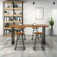 Brown Modern Style Bar Table Solid Wood and Iron Bar Table Coffee Shop Bar Table Clearhalo 'Bar Furniture' 'Bar Tables' 'bar_tables' 'furn' 'furn_bar_tables' 'Furniture' 'furniture_bar_tables' 'Kitchen & Dining Furniture' 1200x1200_db8752ac-d0d0-4b13-b6a0-e9bbca062dc8