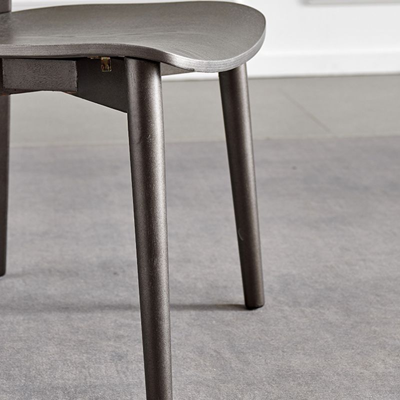 Armless Kitchen Dining Chairs Solid Wood Open Back Dining Chairs Clearhalo 'Dining Chairs' 'Dining Tables & Seating' 'dining_chair' 'furn' 'furn_dining_chair' 'Furniture' 'Kitchen & Dining Furniture' 1200x1200_db8a26e5-0687-4079-95a3-fbb06ab5f1b7