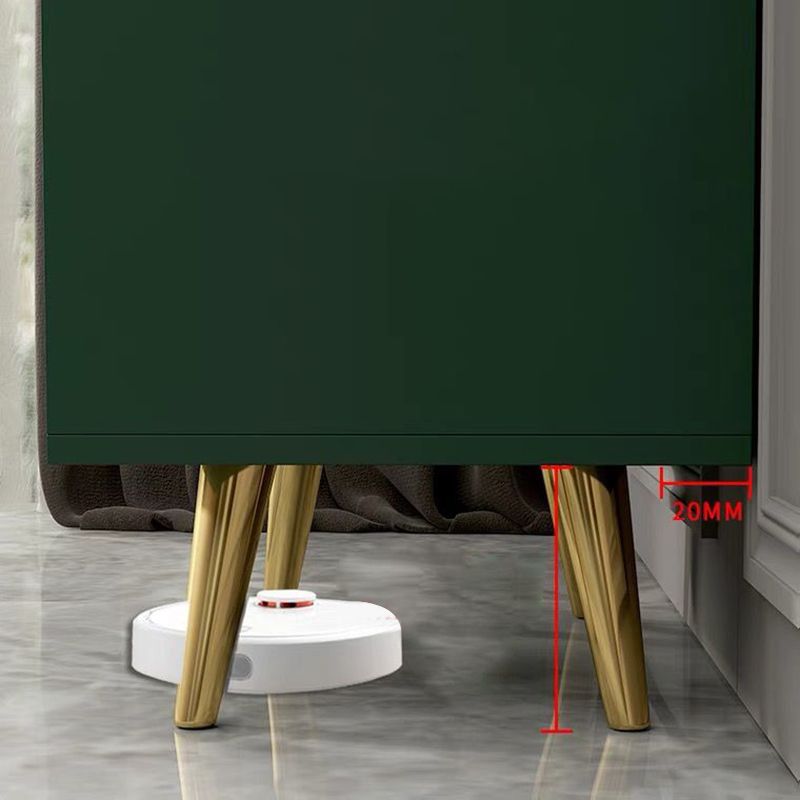 Armoire à accent en bois rectangle avec 1 porte et 2 tiroirs armoire latérale contemporaine