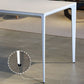 Metal Contemporary Rectangle Dining Table White Sintered Stone Table for Dining Room Clearhalo ' dining_table' 'Dining Tables & Seating' 'Dining Tables' 'Furniture' 'furniture_dining_table' 'Kitchen & Dining Furniture' 'kitchen&dining_furn' 'kitchen' 'kitchen_dining_table' 1200x1200_db8b6fbb-3476-431d-b3d0-46b09d154de7