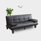 Biscuit Back Faux Leather Pillow Top Arm Modern Sofa with Foldable for Living Room Clearhalo 'furn' 'furn_sofas' 'Furniture' 'furniture_sofas' 'kitchen' 'kitchen_sofas' 'Living Room Furniture' 'Sofa' 'sofas' 1200x1200_db8ccf4f-751d-47d9-afb9-53e01b805676