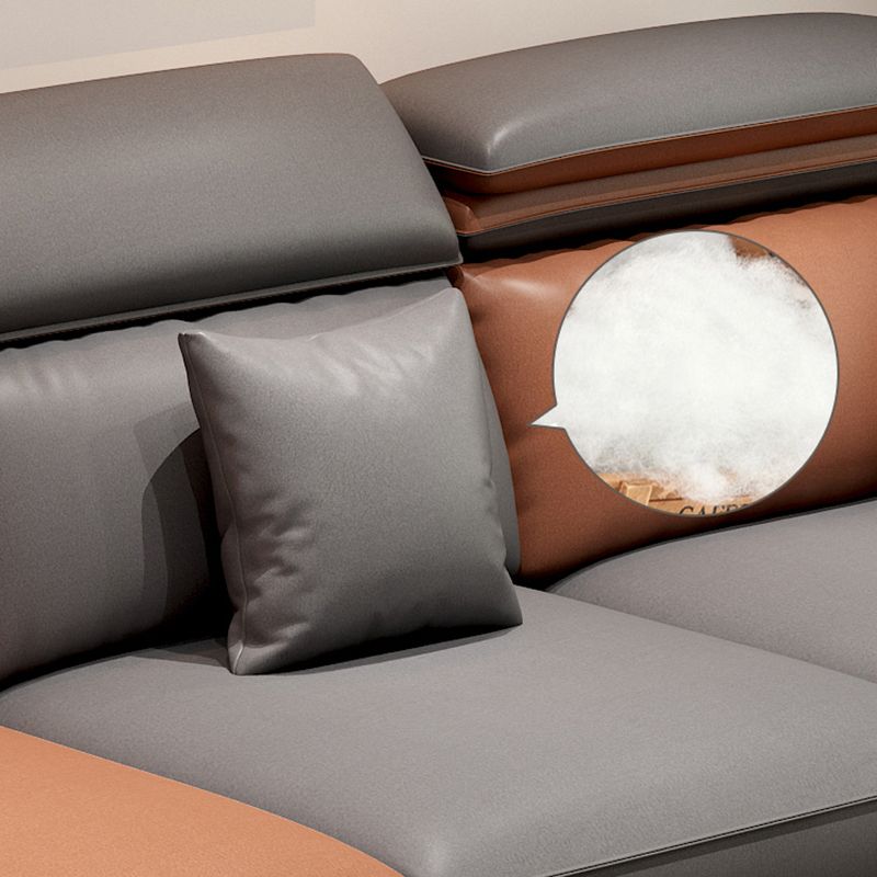 Pillow Top Arm Cushion Back Storage Sectional Sofa with Chaise Clearhalo 'furn' 'furn_sectionals' 'Furniture' 'furniture_sectionals' 'kitchen' 'kitchen_sectionals' 'Living Room Furniture' 'Sectionals' 1200x1200_db8ce8fd-dccd-48bc-ba6a-77c37a43b856