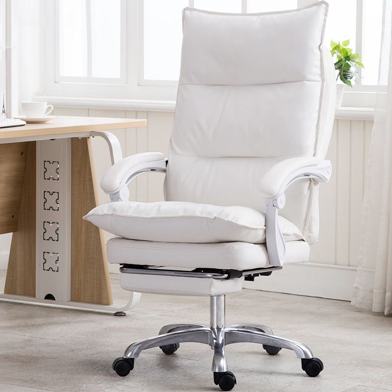 Silla de oficina moderna Mecanismo de inclinación de cuero sin angustia silla de escritorio ergonómico