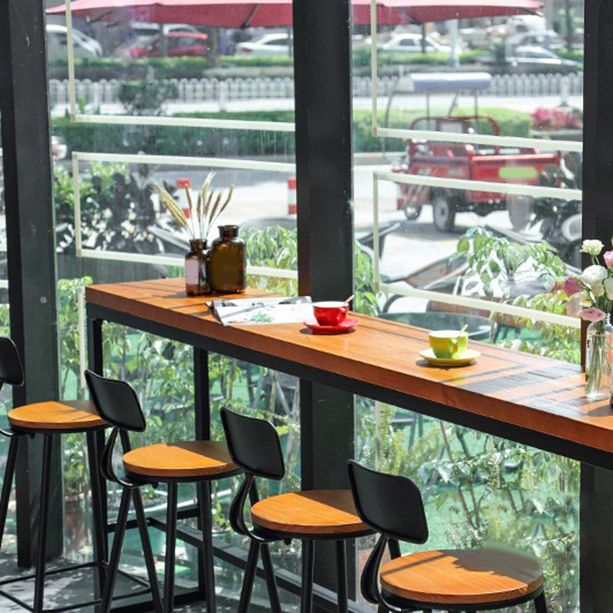 Set di tavoli da bar moderni 1/2/5 pezzi tavolo da barre per rettangolo e sgabello con poggiapiedi di metallo