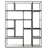 Modern Metal Book Shelf Open Shelf Bookcase with Shelves for Study Room