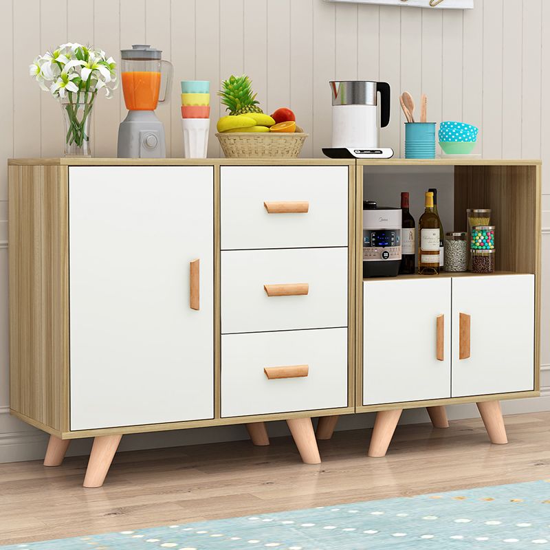 Modern Style Sideboard with Wooden Drawers and Storage Side Board for Dining Room Clearhalo 'buffet_sideboard' 'Buffets & Sideboards' 'furn' 'furn_buffet_sideboard' 'Furniture' 'furniture_buffet_sideboard' 'Kitchen & Dining Furniture' 1200x1200_db96ebd5-acdf-4792-86cb-75b1359e3b63