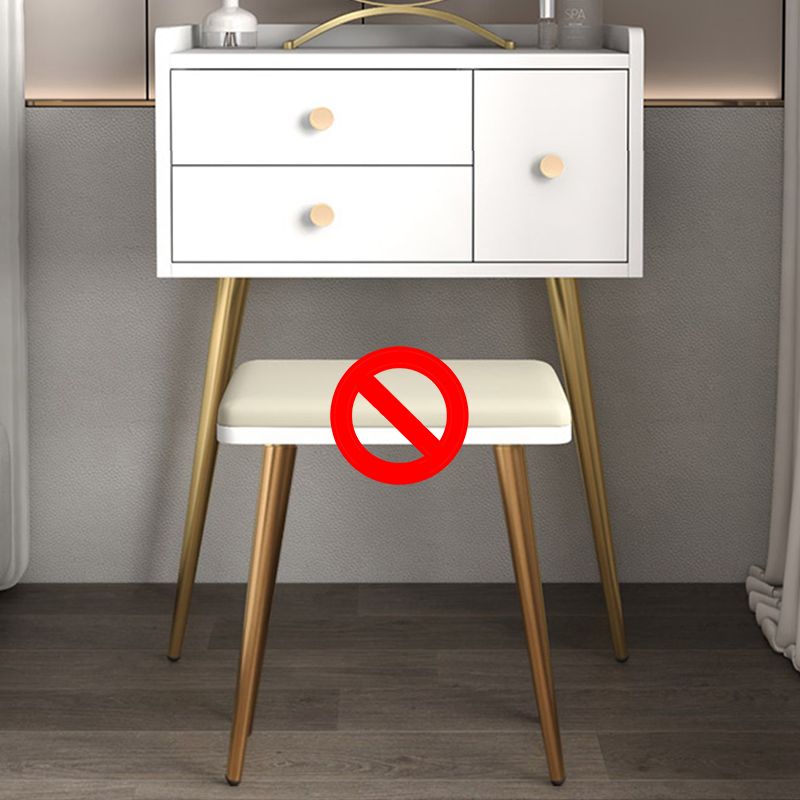 Vaiille contemporaine comptoir de maquillage en bois avec 3 tiroirs de rangement pour chambre à coucher