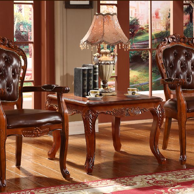Upholstered Victorian Dining Armchairs Tufted Arm Chairs with Wood Legs (Set of 2) Clearhalo ' kitchen&dining_furn' 'Dining Chairs' 'Dining Tables & Seating' 'dining_chair' 'furn' 'furn_dining_chair' 'Furniture' 'furniture_dining_chair' 'Kitchen & Dining Furniture' 'kitchen' 1200x1200_db985528-5c49-4b70-a822-a8b8a8928d5c