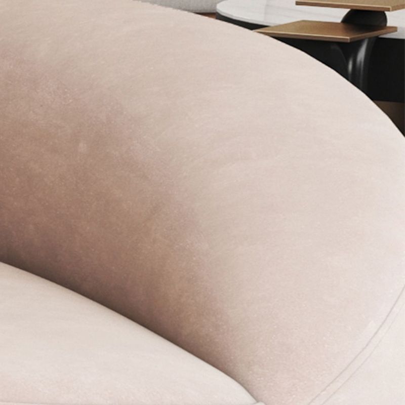 現代の湾曲したソファウール埋め込み型アームソファ幅35.43インチ幅