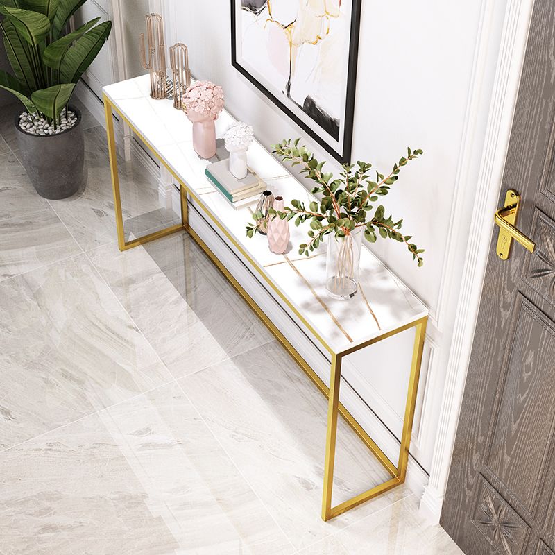 29,53 "tavolo da consolle glam alto tavolo resistente alle macchie con 1 scaffale