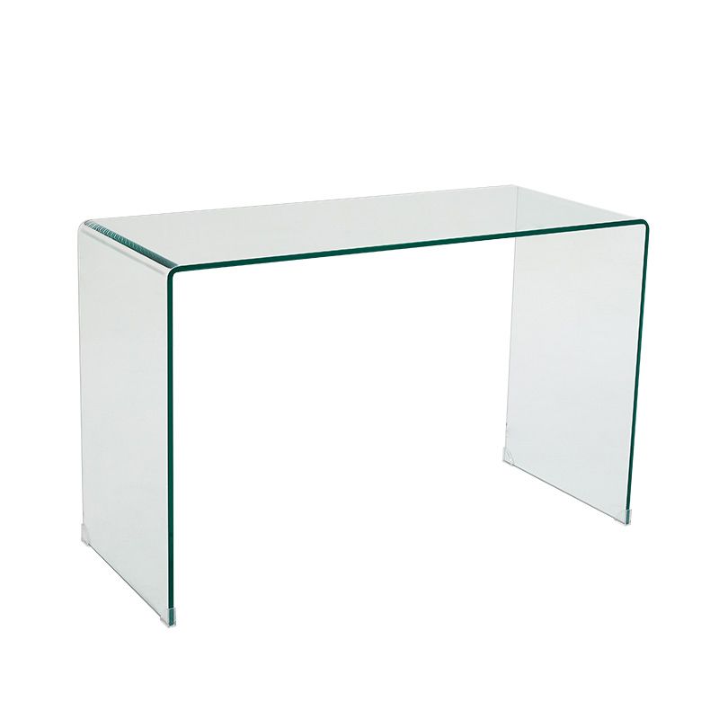 Modern Style Coffee Table with Rectangular Black/transparent Tempered Glass Abstract Base Clearhalo 'Coffee & Accent Tables' 'Coffee Tables' 'coffee_tables' 'furn' 'furn_coffee_tables' 'Furniture' 'Living Room Furniture' 1200x1200_db9b40c3-c699-4e43-b6c7-af4f87e48fe3