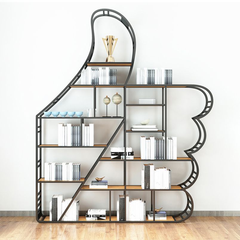 Geometric Shelf Bookcase Modern Metal Bookshelf for Home Office Clearhalo 'Bookcases' 'furn' 'furn_bookcases' 'Furniture' 'furniture_bookcases' 'Office Furniture' 1200x1200_db9ca8ec-a06c-421f-8ac4-2158f9b0aa10