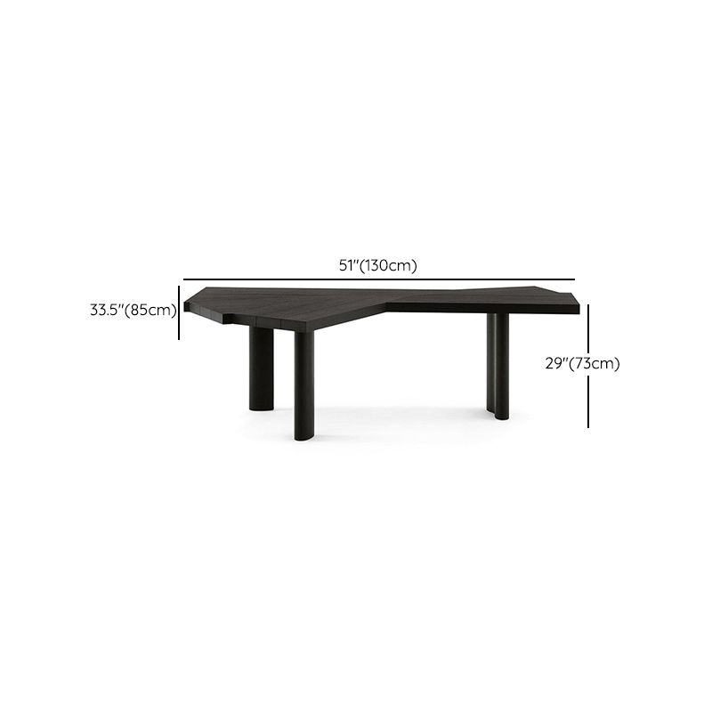 28. 7" Tall Writing Desk Industrial Pine Black Office Desk for Home Clearhalo 'furn' 'furn_office_desk' 'Furniture' 'Office Desks' 'Office Furniture' 'office_desk' 1200x1200_db9d22e6-5a8f-4d3d-b4db-fb2b2e3d754f