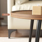 Modern Coffee or End Table Artificial Wood and Metal Coffee Table with 4 Legs