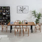 Industrial 1/2/5/7/9 Pieces Dining Set Solid Wood Dining Table with Chairs Clearhalo 'Dining Room Sets' 'Dining Tables & Seating' 'dining_room_set' 'furn' 'furn_dining_room_set' 'Furniture' 'furniture_dining_room_set' 'Kitchen & Dining Furniture' 'kitchen&dining_furn' 'kitchen' 1200x1200_db9ed022-6364-481d-9222-262c066dac3d