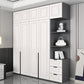 Modern Style Wooden Wardrobe Soft Close Door Wardrobe Closet with Drawer