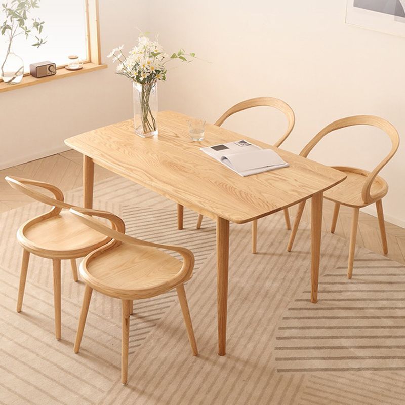 Sedia a braccio tradizionale aperta sedia da pranzo in legno per cucina