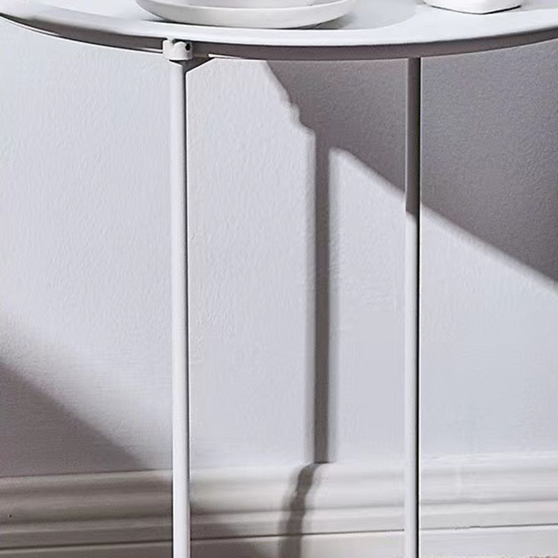 Metal Modern Accent Table Nightstand Antique Finish Bed Nightstand