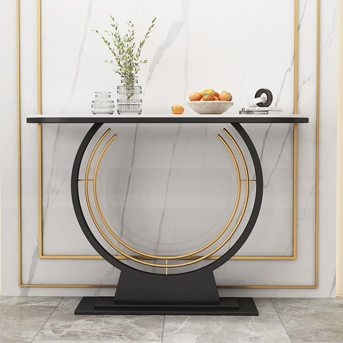 Tavolo console di console antico console a mezza luna contemporanea