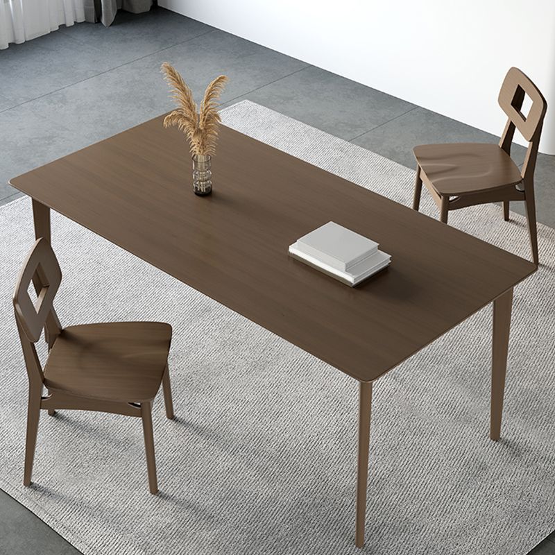 Medieval Modern Solid Wood Table Rectangular Table with 4 Legs Clearhalo 'Dining Tables & Seating' 'Dining Tables' 'dining_table' 'furn' 'furn_dining_table' 'Furniture' 'Kitchen & Dining Furniture' 1200x1200_dba29a9d-4271-46d0-a5c4-ee52624c8d93