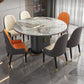 Glam Sintered Stone Top Table Round Shape Standard Dining Table for Kitchen Clearhalo ' dining_table' 'Dining Tables & Seating' 'Dining Tables' 'furn' 'furn_dining_table' 'Furniture' 'furniture_dining_table' 'Kitchen & Dining Furniture' 'kitchen&dining_furn' 'kitchen' 'kitchen_dining_table' 1200x1200_dba538e0-cc5e-4223-a152-d22fa918d2ae
