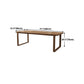 Mid-Century Modern Dining Table Pine Wood Table with Sled Base Clearhalo ' dining_table' 'Dining Tables & Seating' 'Dining Tables' 'furn' 'furn_dining_table' 'Furniture' 'furniture_dining_table' 'Kitchen & Dining Furniture' 'kitchen&dining_furn' 'kitchen' 'kitchen_dining_table' 1200x1200_dba95189-d075-4ac2-aafb-8a550b69725e