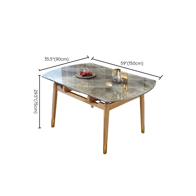 Table de salle à manger extensible en pierre frittée pour cuisine