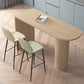 Solid Wood Bar Dining Table Contemporary Bar Dining Table with Sled Base Clearhalo 'Bar Furniture' 'Bar Tables' 'bar_tables' 'Furniture' 'furniture_bar_tables' 'Kitchen & Dining Furniture' 1200x1200_dbaadf98-aecf-4a55-9e39-003672f1a78a