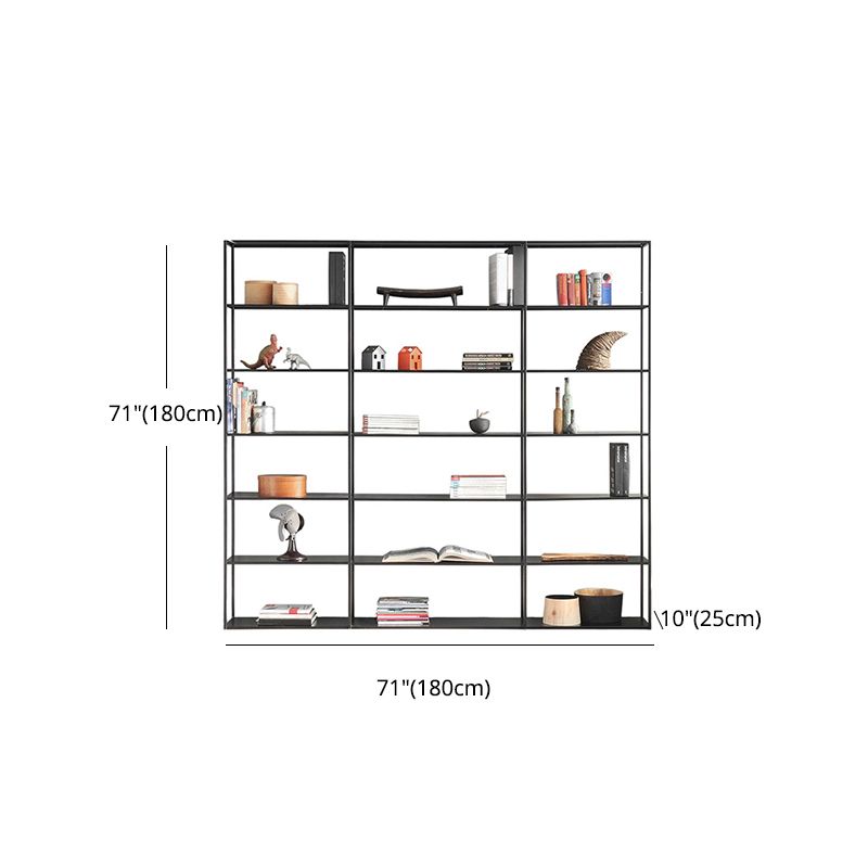 70.87"H Bookshelf Open Back Modern Style Bookcase for Home and Office Clearhalo 'Bookcases' 'furn' 'furn_bookcases' 'Furniture' 'furniture_bookcases' 'Office Furniture' 1200x1200_dbabb6a5-6584-48c6-904f-b676edacac60