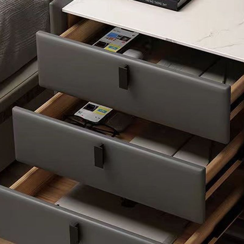 Modernos cajones de 3 cajones gabinete antiguo de acabado de la cama nocturna