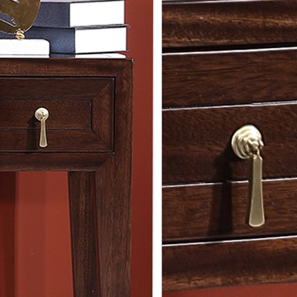 Tavolo da toeletta da toeletta in legno massiccio tradizionale tavolo da vanità per trucco a flip-top