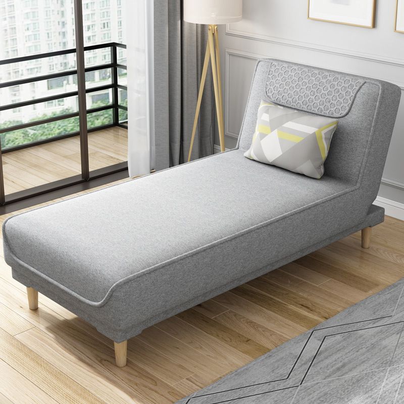 Living Room Armless Chaise Lounge Modern Chaise Lounge with Linen Upholster Clearhalo 'Chairs & Seating' 'Chaise Lounge' 'chaise_lounge' 'furn' 'furn_chaise_lounge' 'Furniture' 'Living Room Furniture' 1200x1200_dbaf18a1-7e7c-4602-a17d-3b11071f56f8