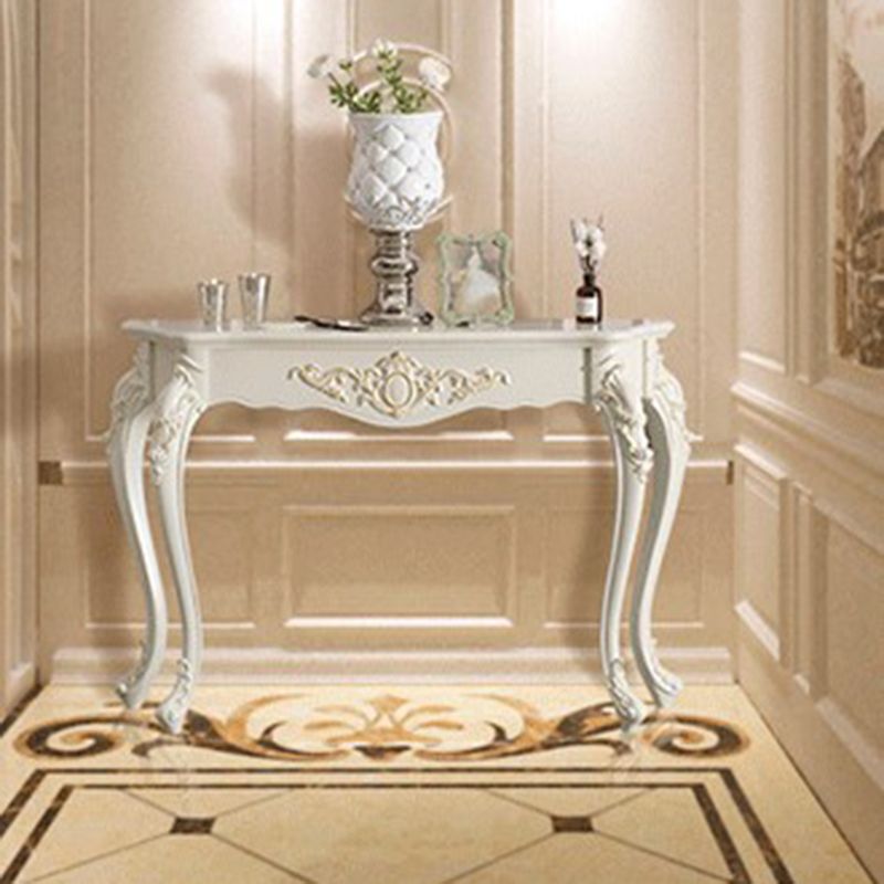 Forma libera da forma contemporanea tavolo da divano console in legno in bianco