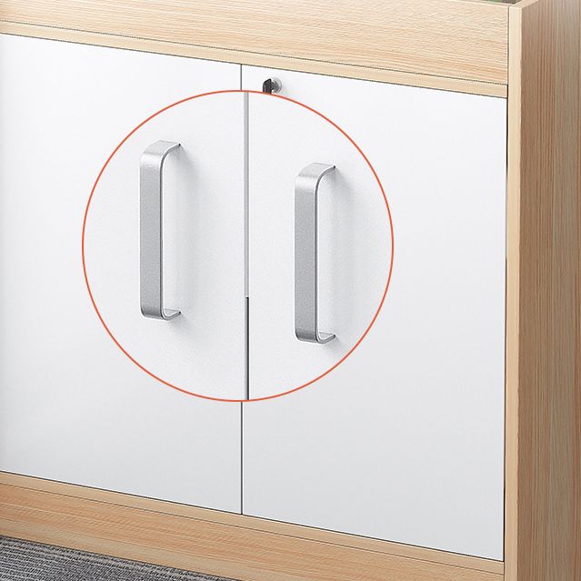 Houten boekenkast met deuren eigentijdse boekenplank voor thuiskantoor