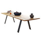 Metal Industrial Rectangle Dining Table Solid Wood Top Table with 4 Legs Clearhalo ' dining_table' 'Dining Tables & Seating' 'Dining Tables' 'furn' 'furn_dining_table' 'Furniture' 'furniture_dining_table' 'Kitchen & Dining Furniture' 'kitchen&dining_furn' 'kitchen' 'kitchen_dining_table' 1200x1200_dbb2dc60-8f37-48ea-9ed6-0cfabc3369e1